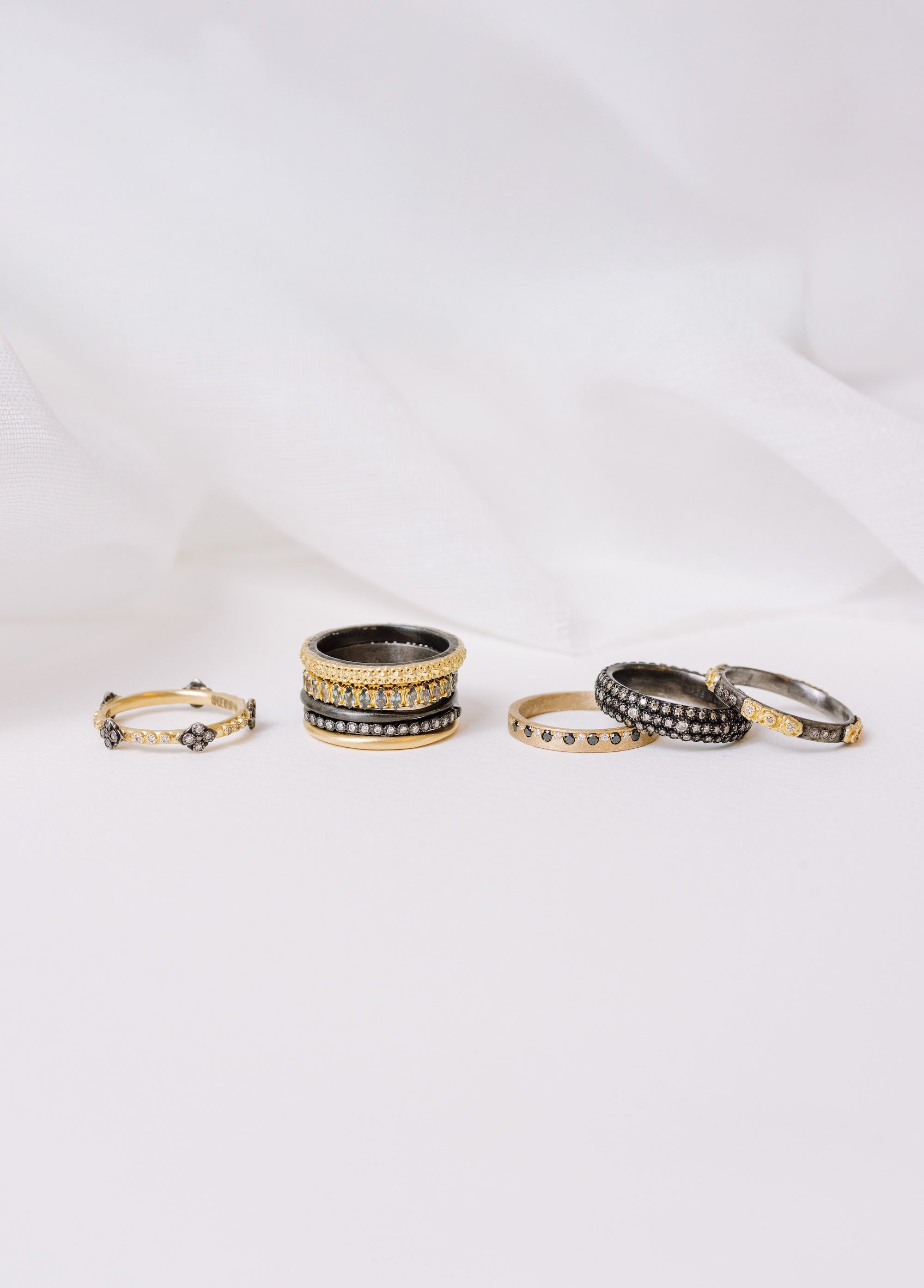 Mixed Metal Ring Stack