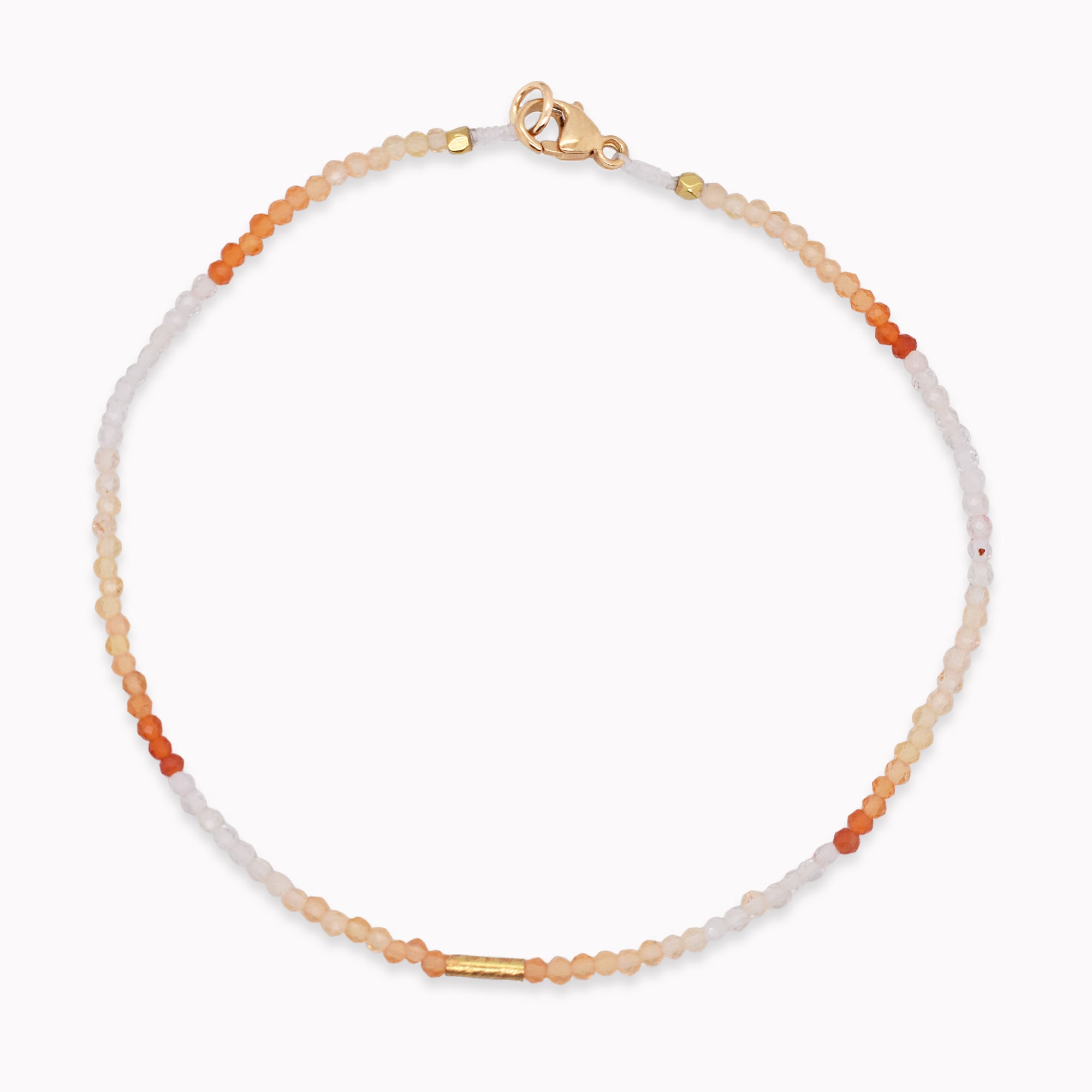 Fire Opal Beaded Bracelet