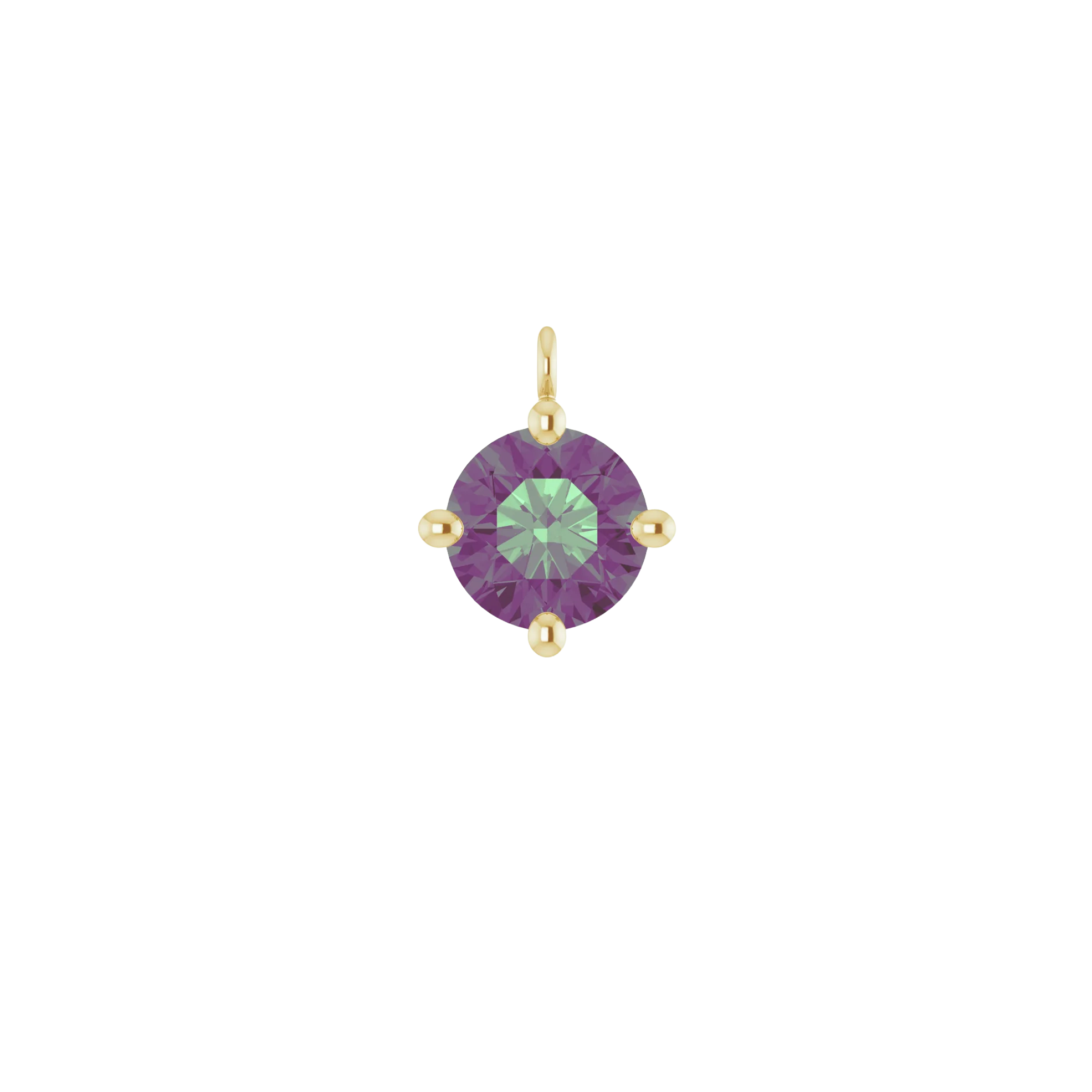 Alexandrite Birthstone Charm
