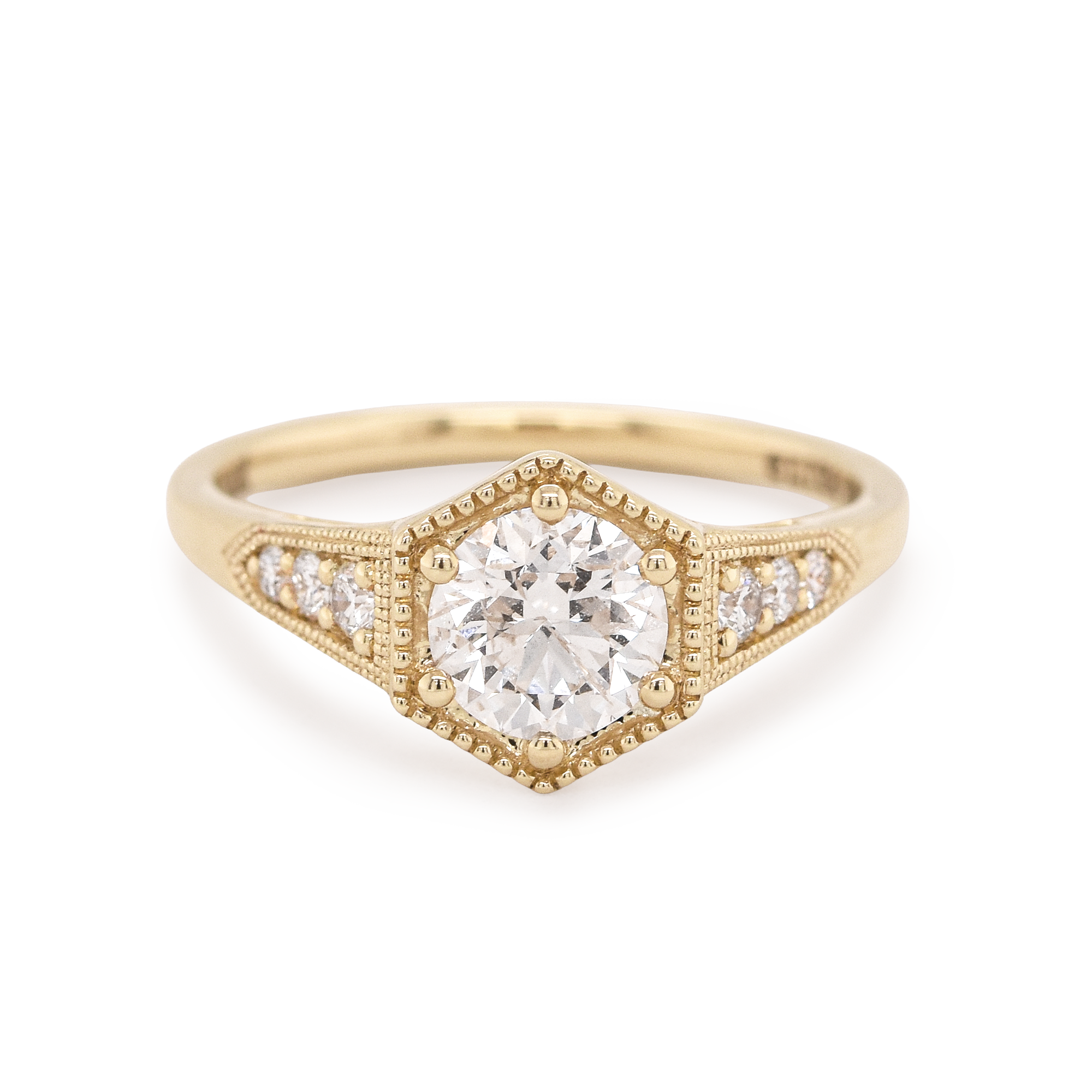 Cherí .91ct Round Diamond Engagement Ring