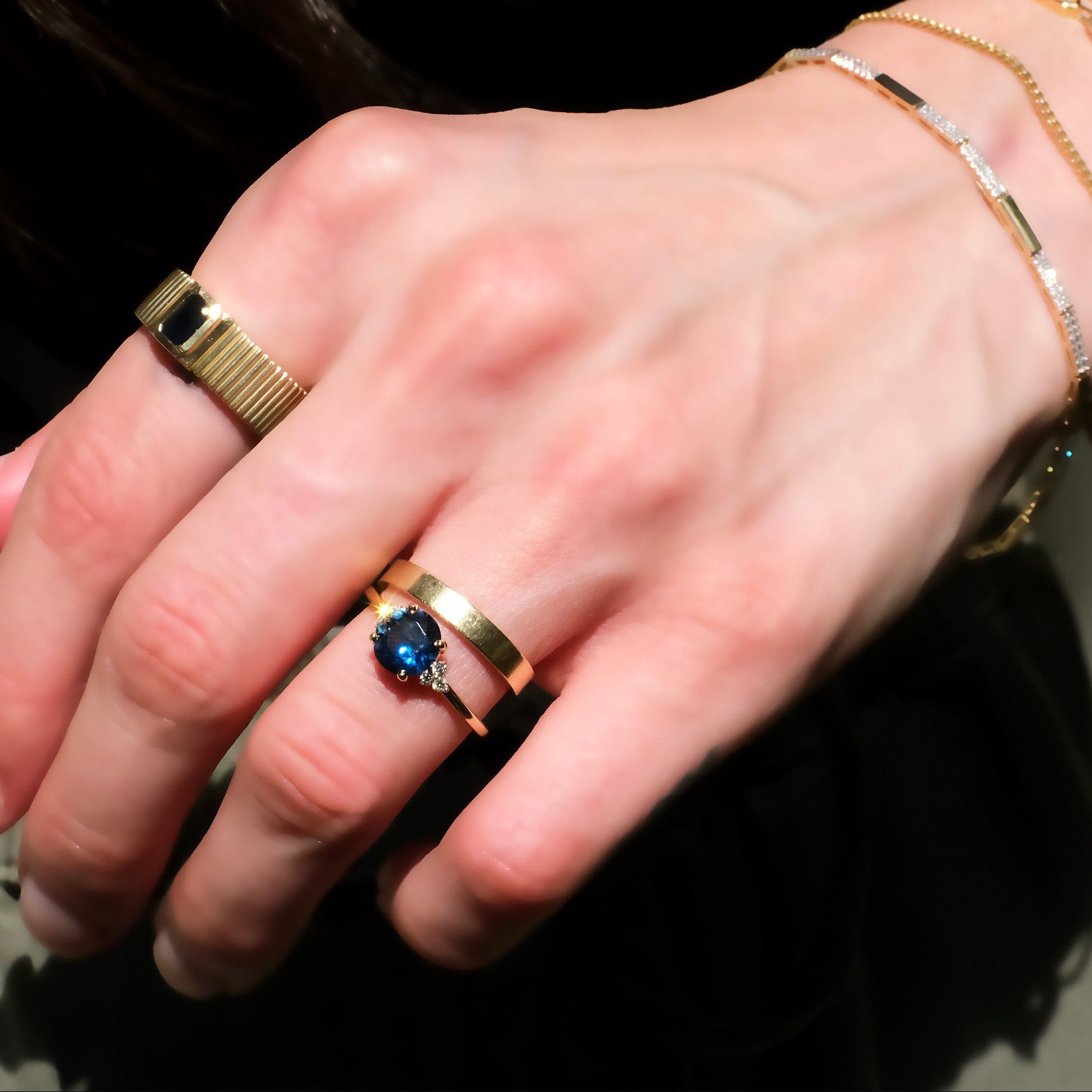 Anne 1.25ct Sapphire Engagement Ring