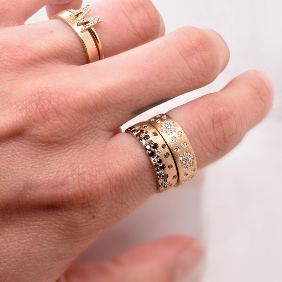 Black & White Diamond Galaxy Band