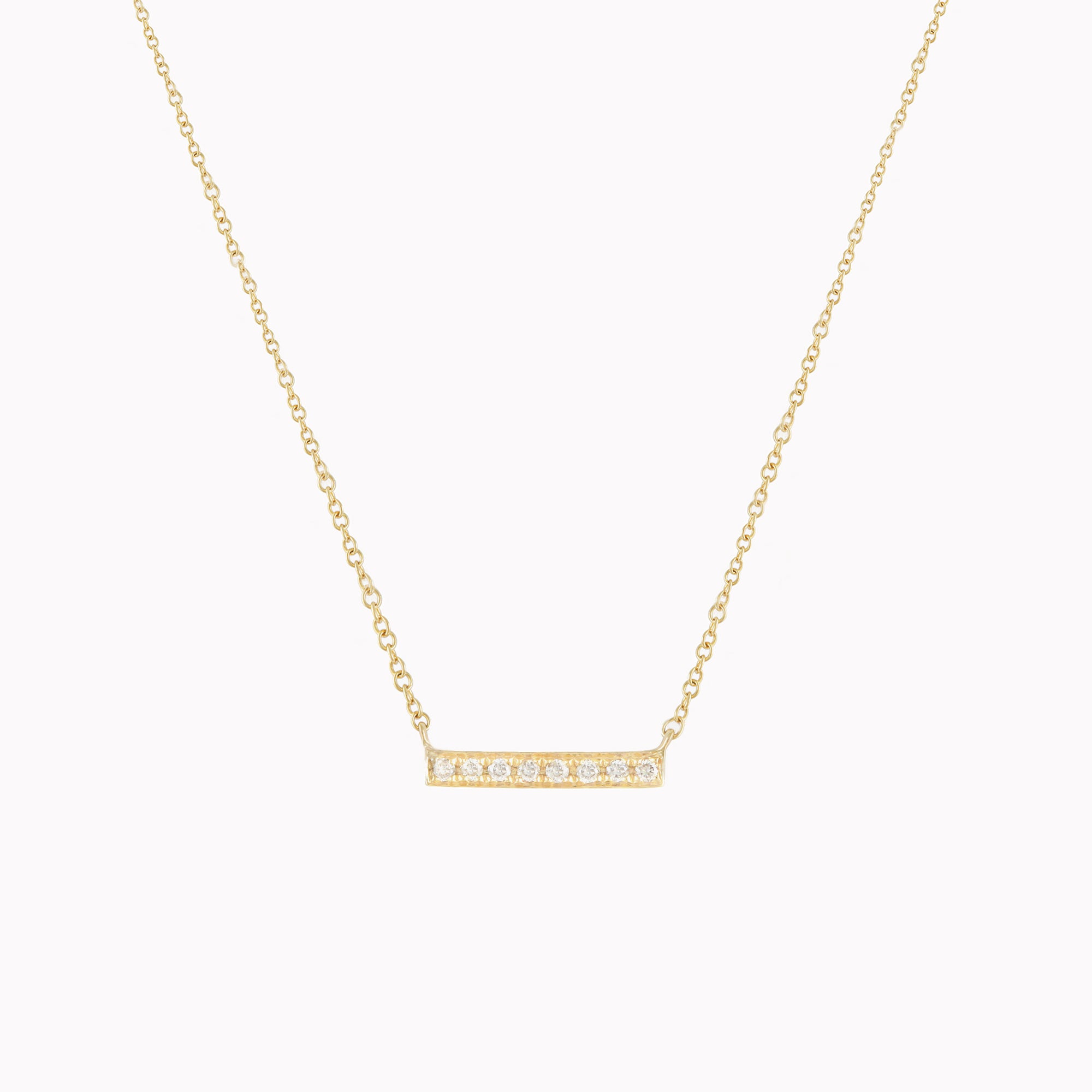 Petite Diamond Bar Necklace