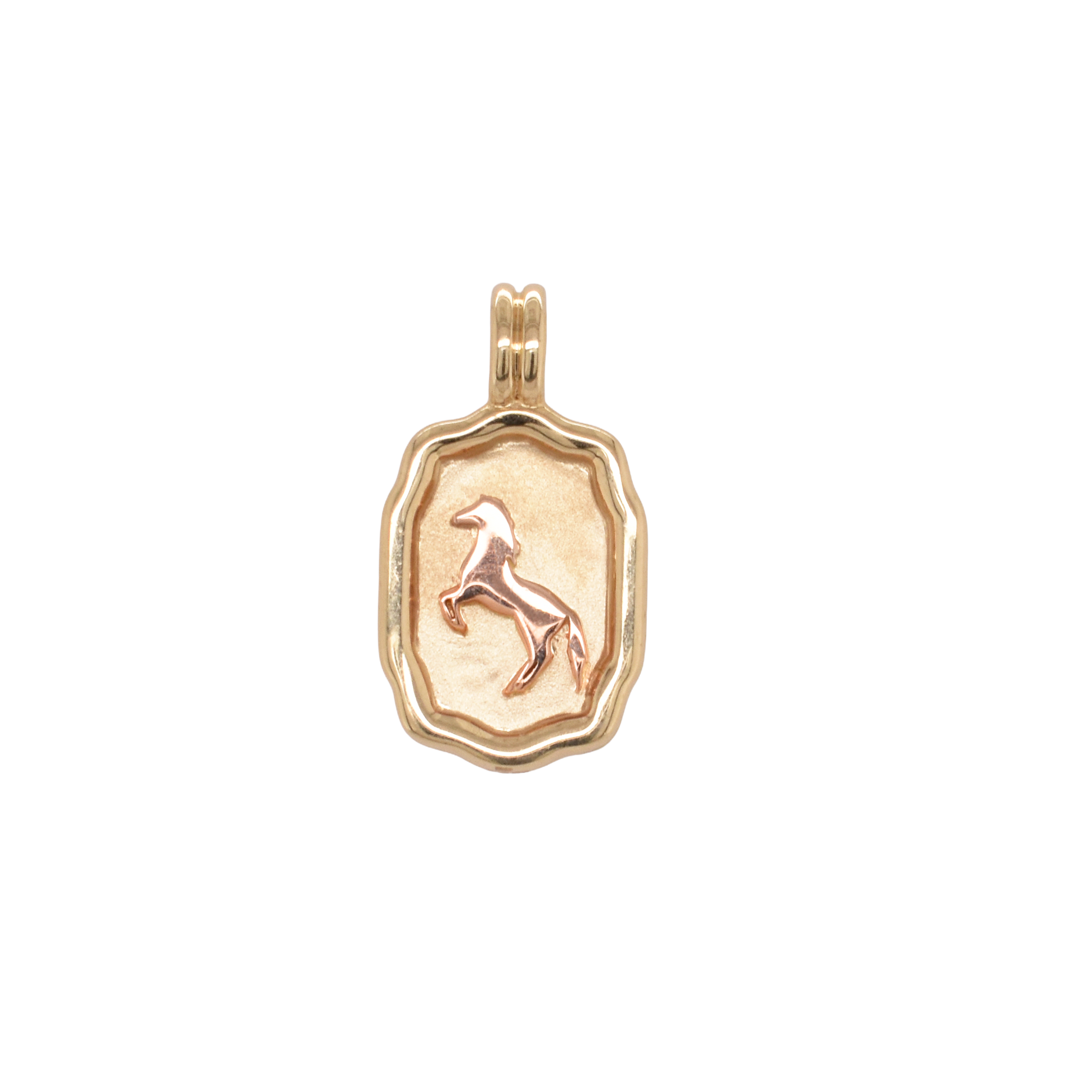 Diamond Double Buckle Pendant