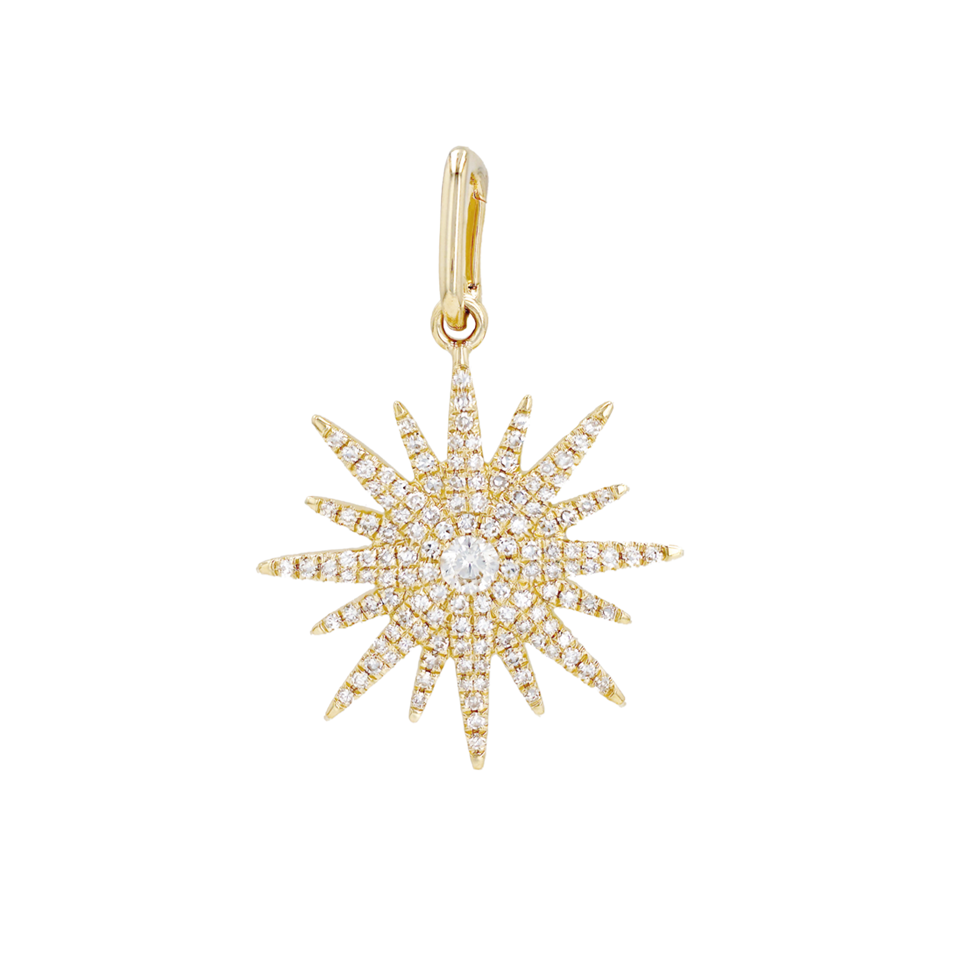 Diamond Sunburst Pendant