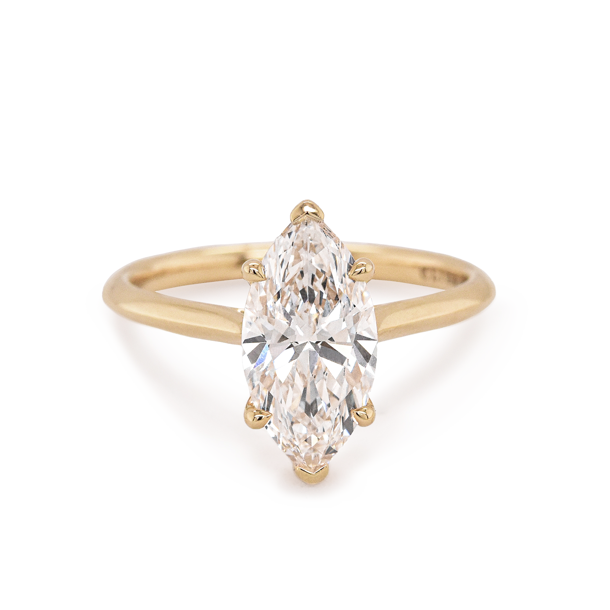 Elle 2.52ct Lab-Grown Marquise White Diamond Engagement Ring