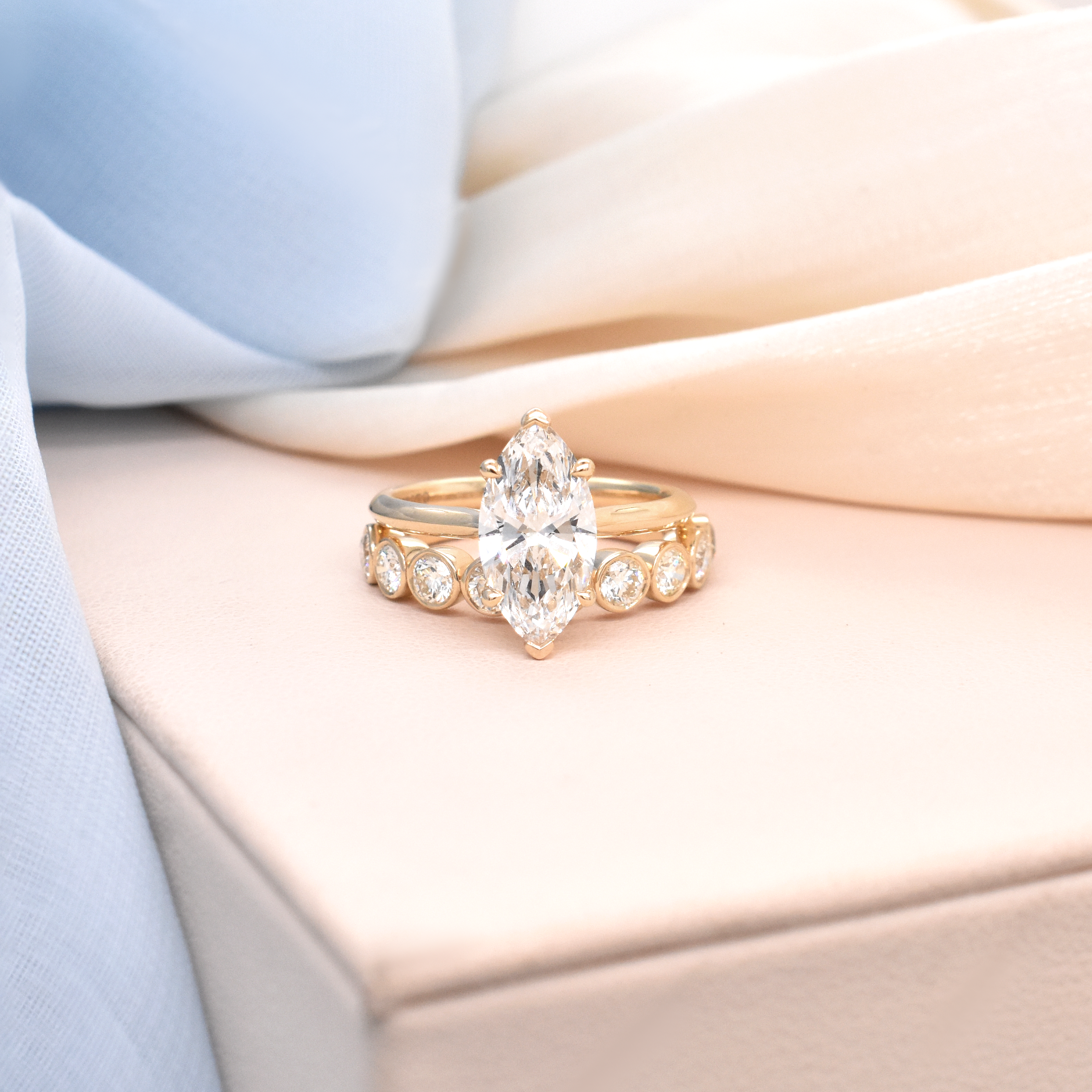 Elle 2.52ct Lab-Grown Marquise White Diamond Engagement Ring