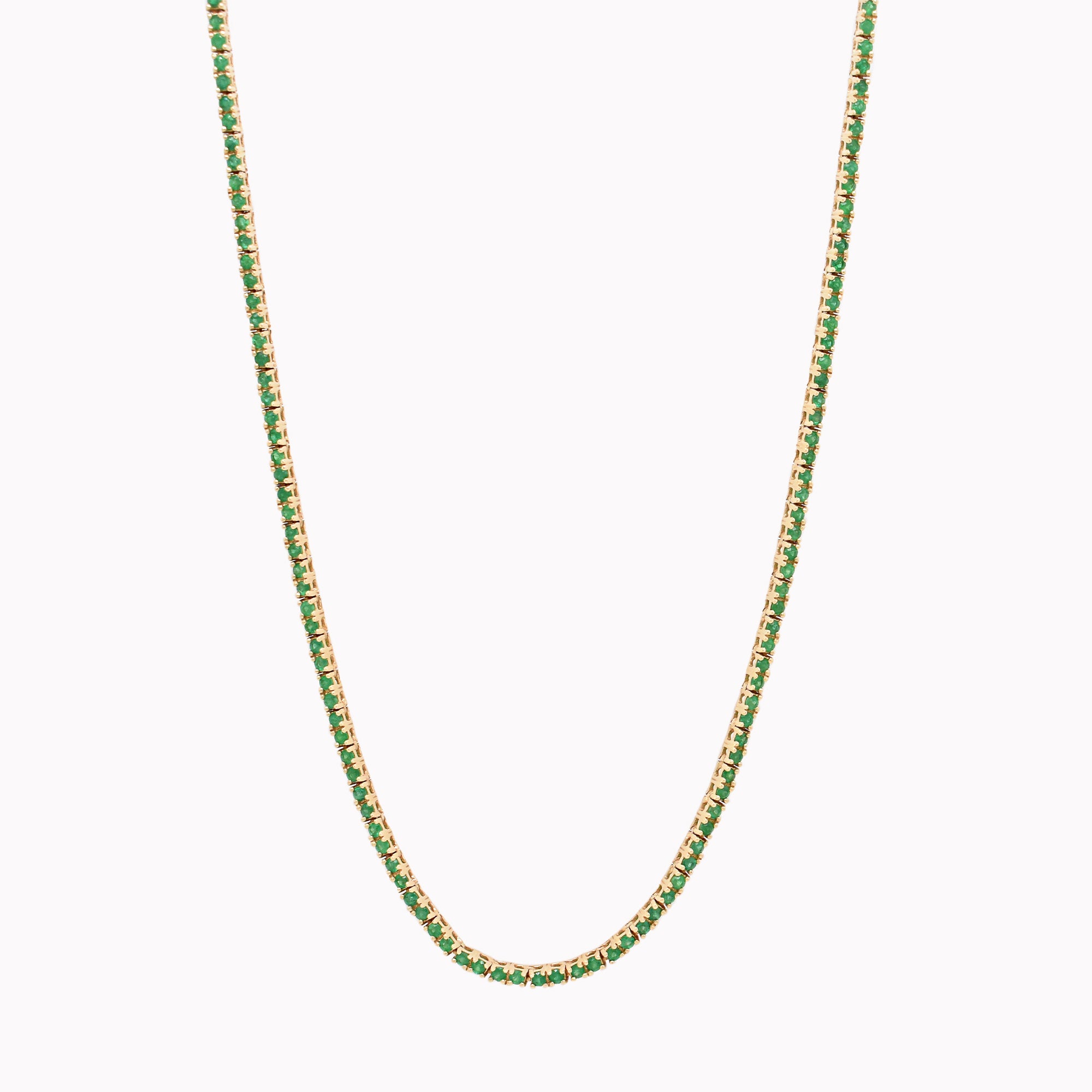 Emerald Tennis Necklace 2.25ct