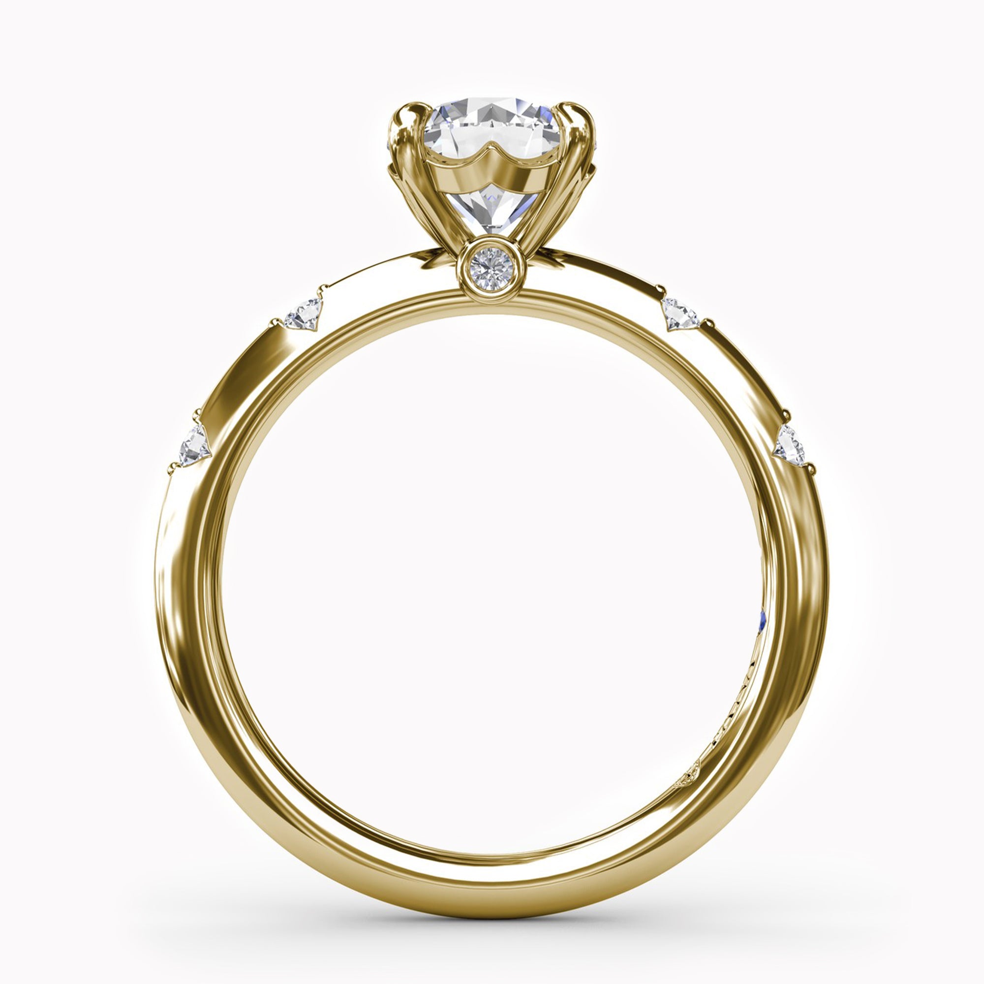 Raindrop Diamond Engagement Ring Setting