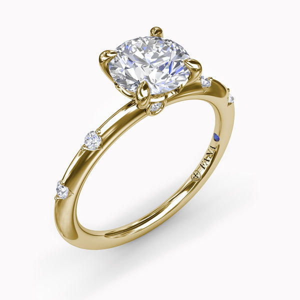 Raindrop Diamond Engagement Ring Setting