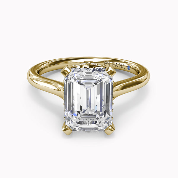 Timeless Hidden Halo Diamond Engagement Ring Setting