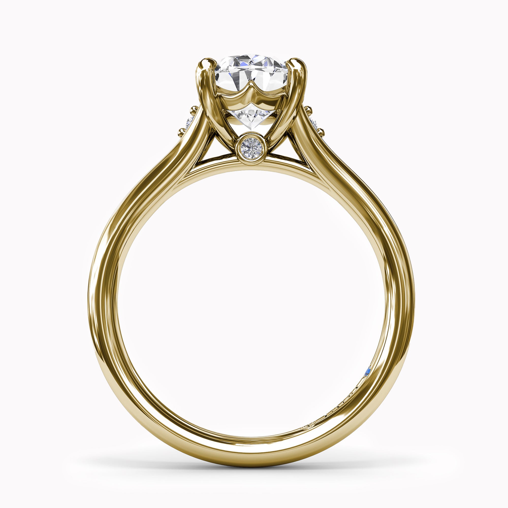 Split Shank & Two Diamond Accents Engagement Ring Setting