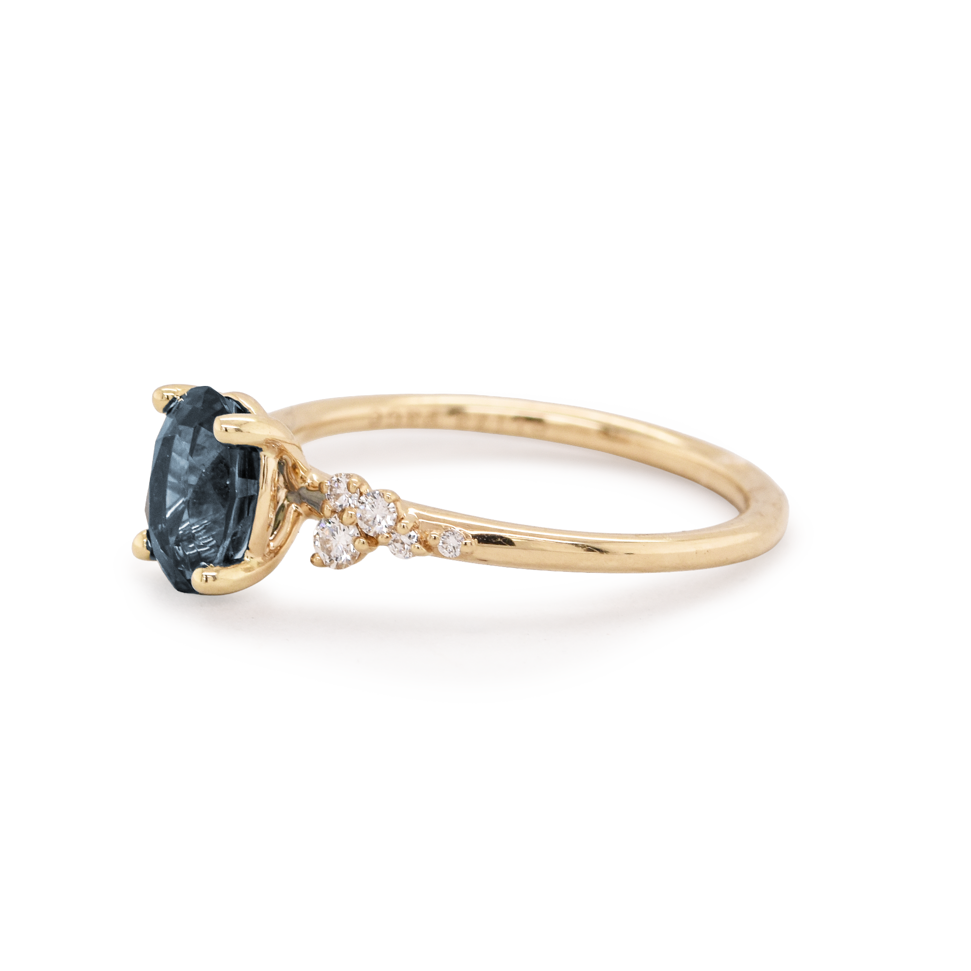 Finley 1.57ct Oval Montana Sapphire Engagement Ring