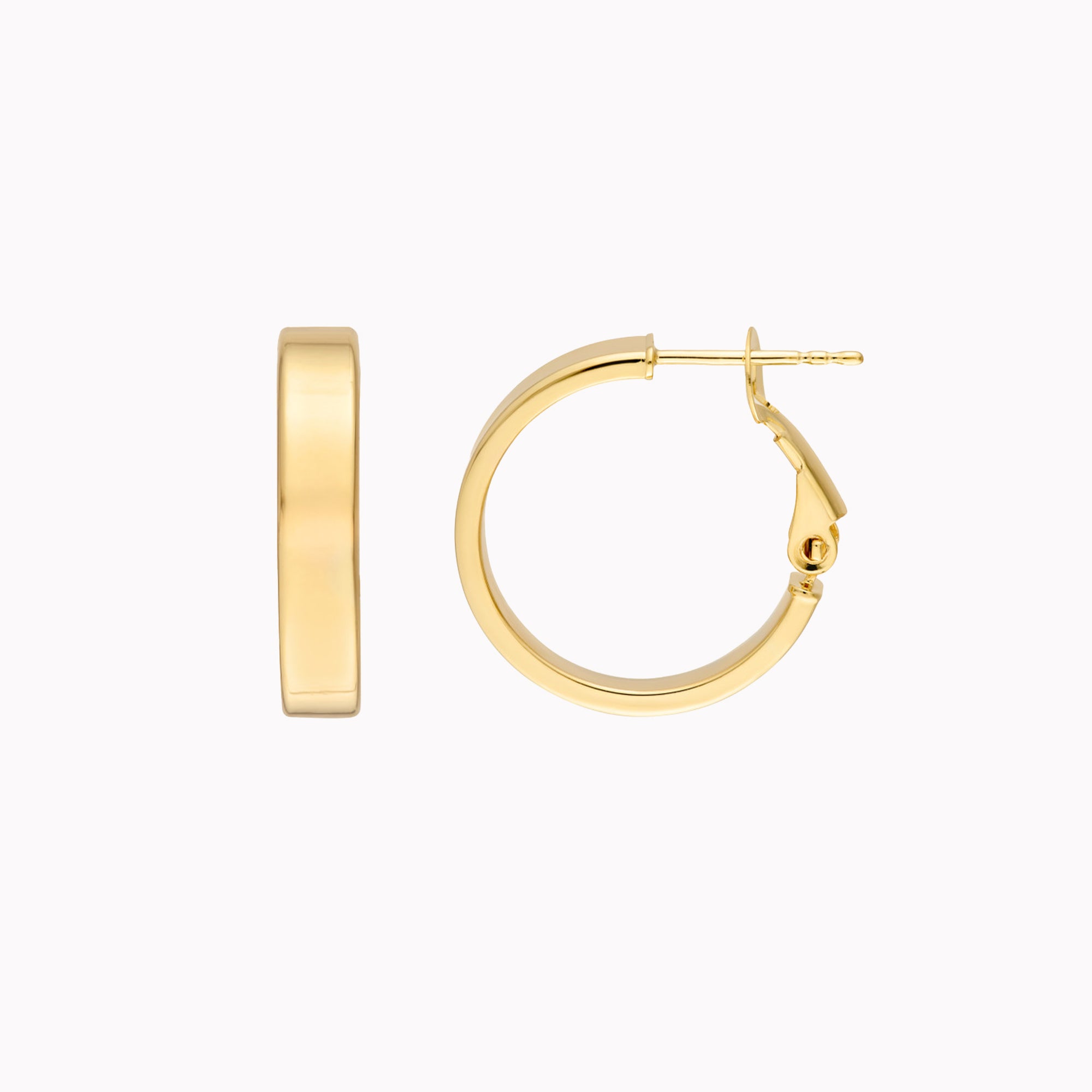 Flat Hoop Earrings