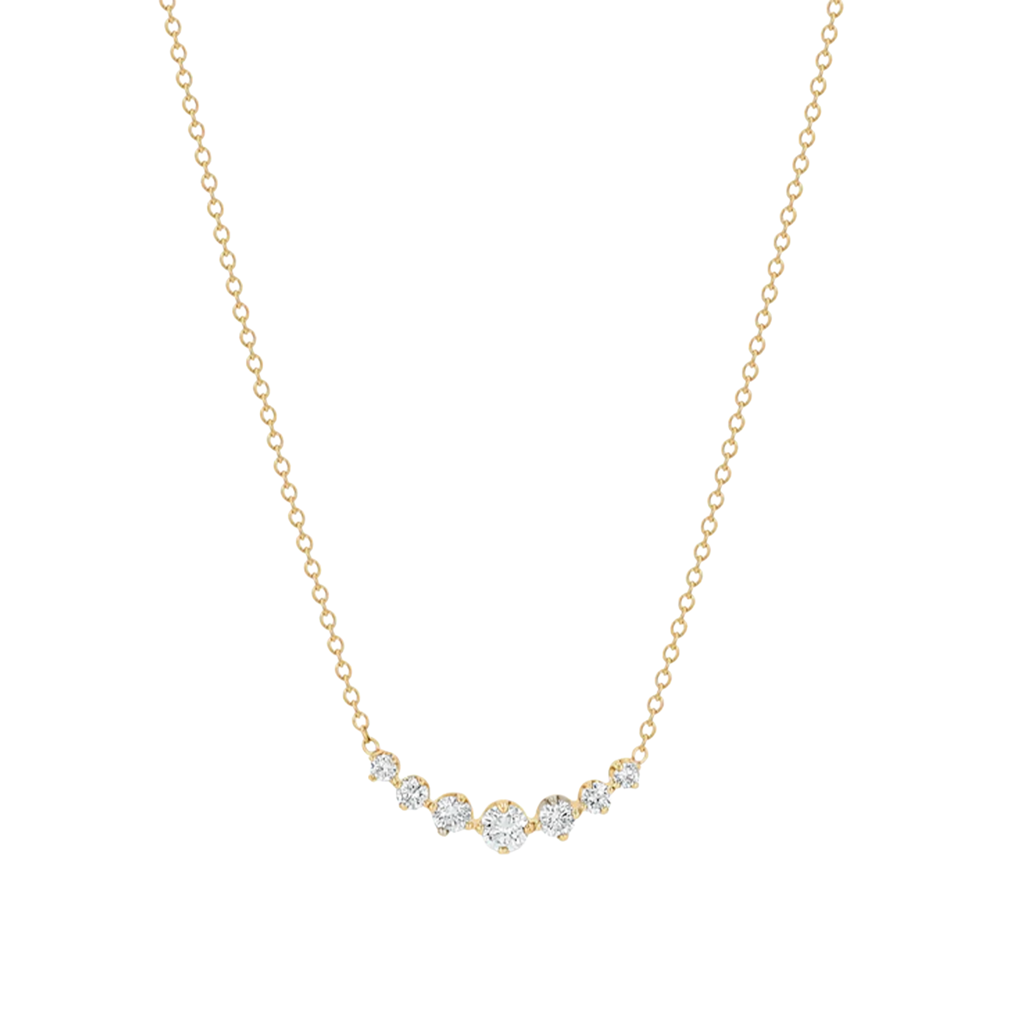 Graduated 7 Diamond Necklace