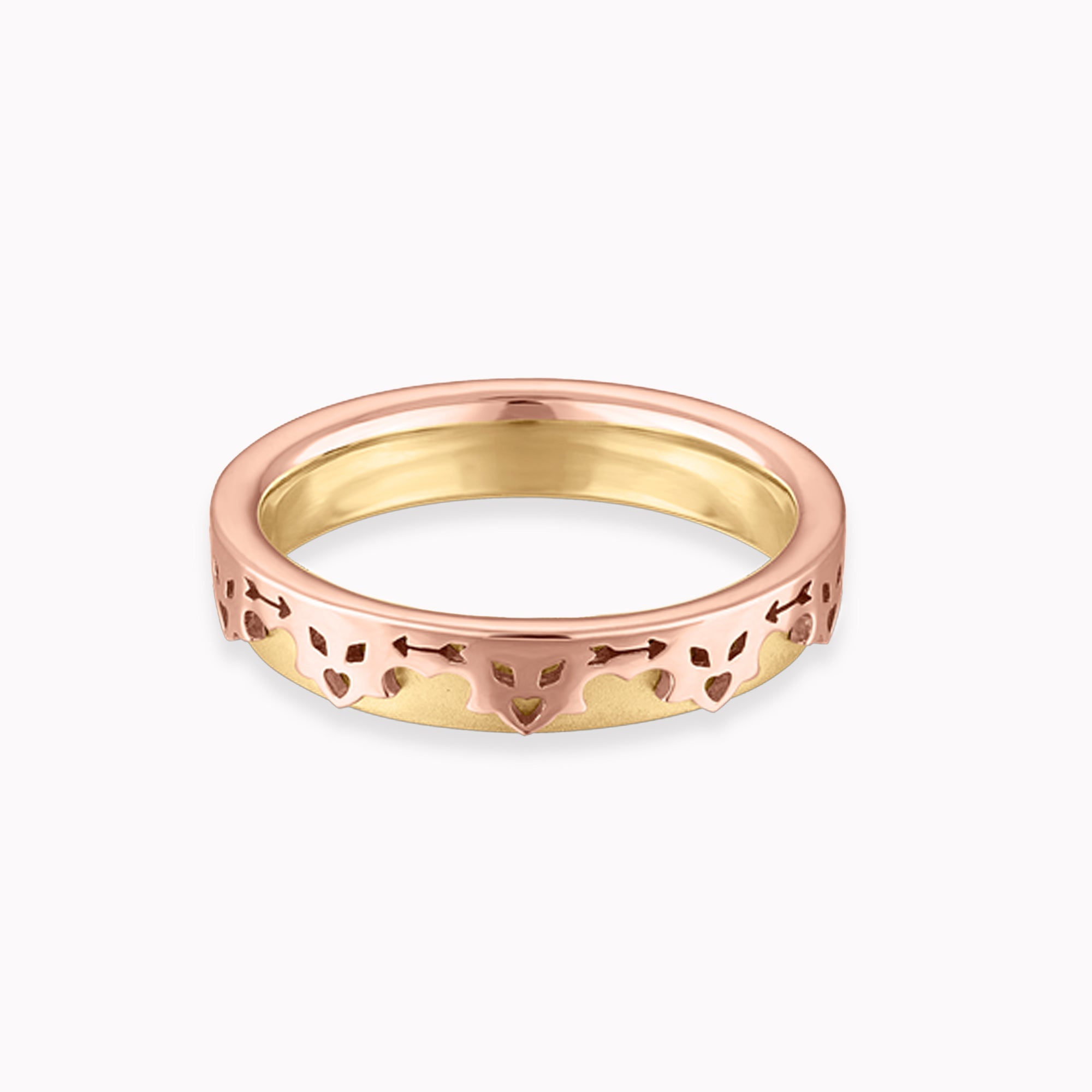 Hearts & Arrows Stacking Band