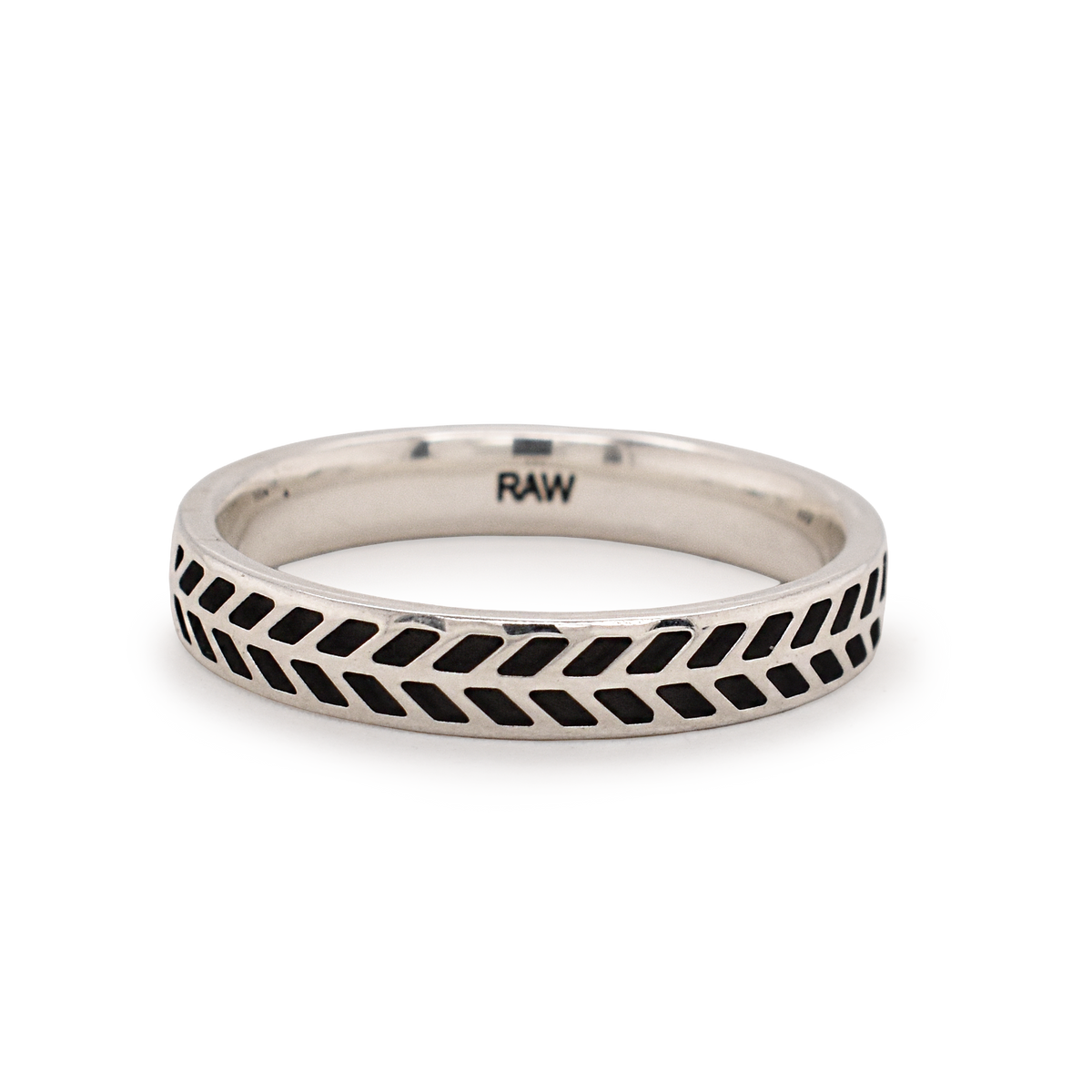 Herringbone Band 4mm