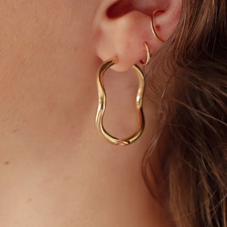 Large Horsebit Hoops