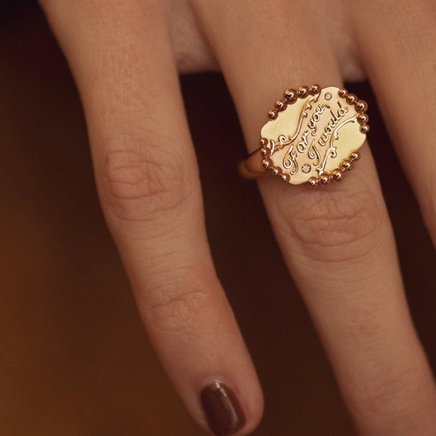 For You I Would Banner Ring