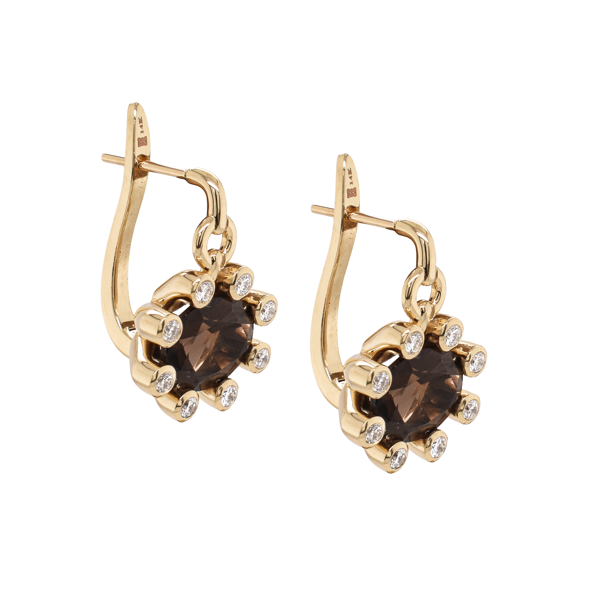 Lucky Stars Smoky Quartz Earrings