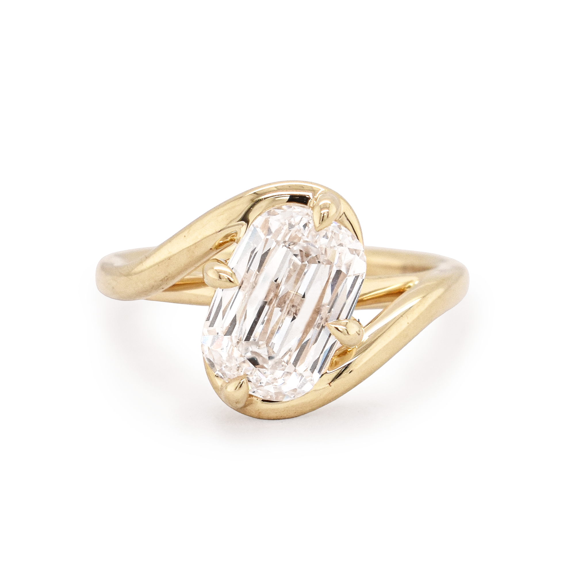 Maya 3.01ct Lab-Grown Cushion Cut Diamond Engagement Ring