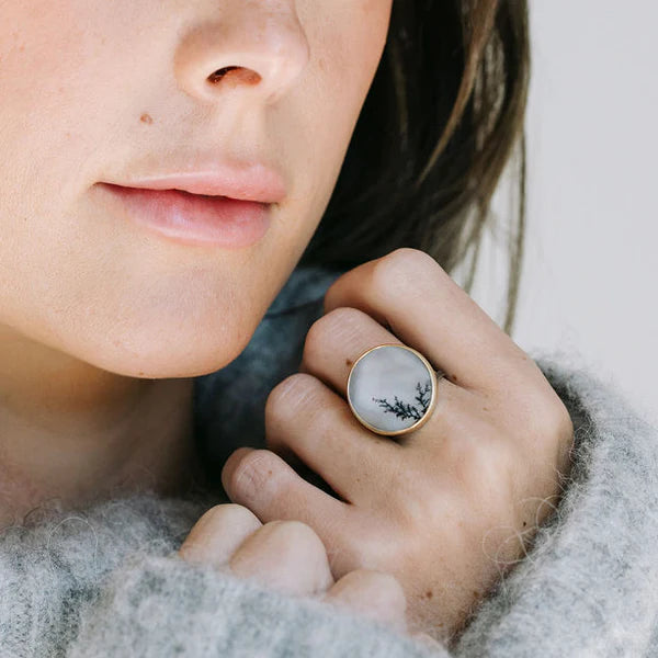 Dendritic moss discount agate jewelry