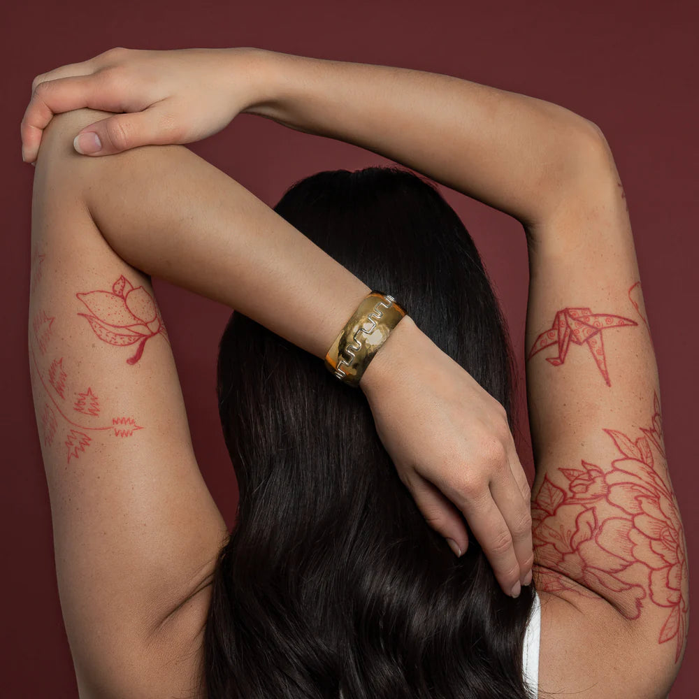 Rhythm Two Step Brass Cuff