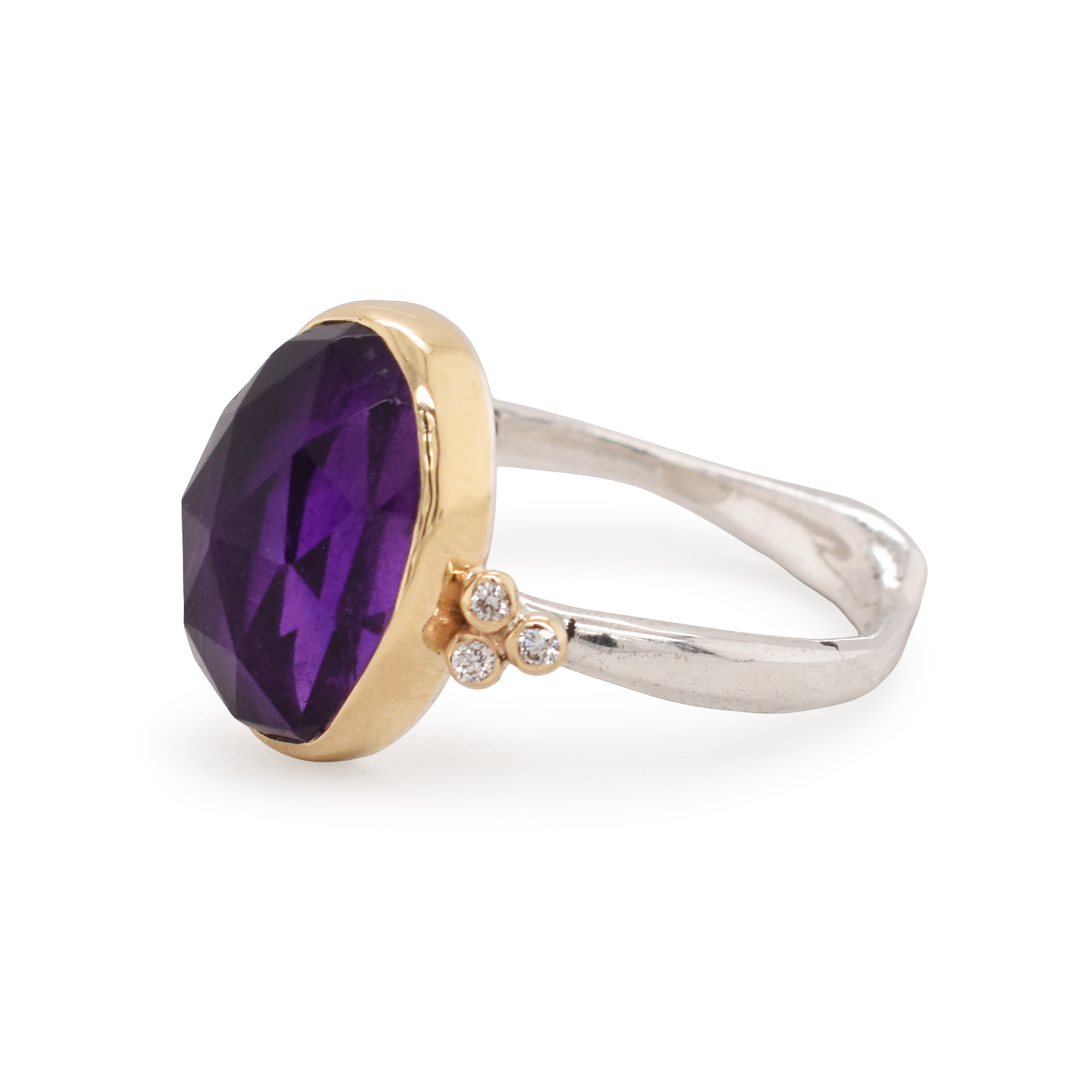 Royal Amethyst & Diamond Ring