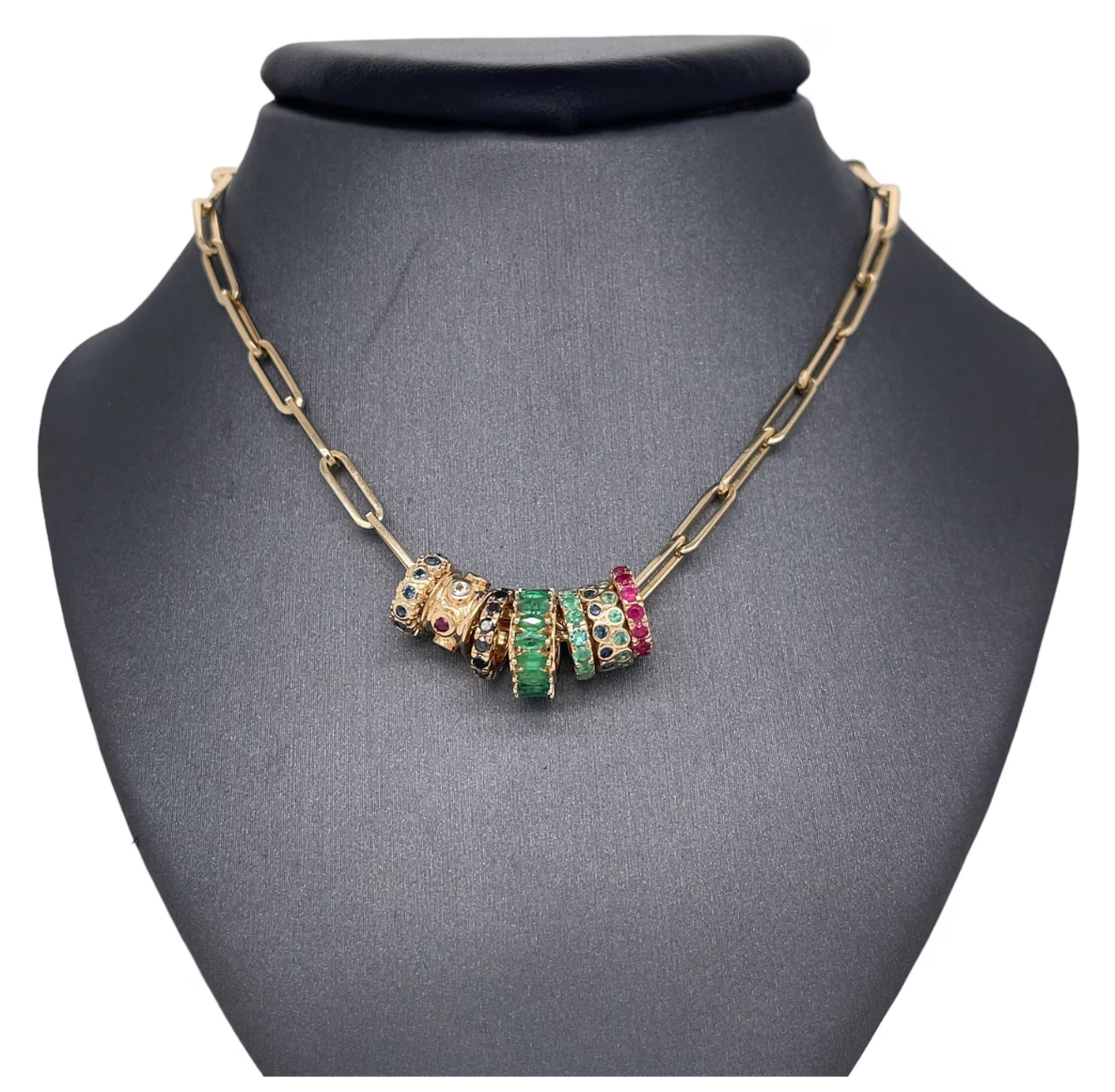 Ruby Eternity Rondelle Charm