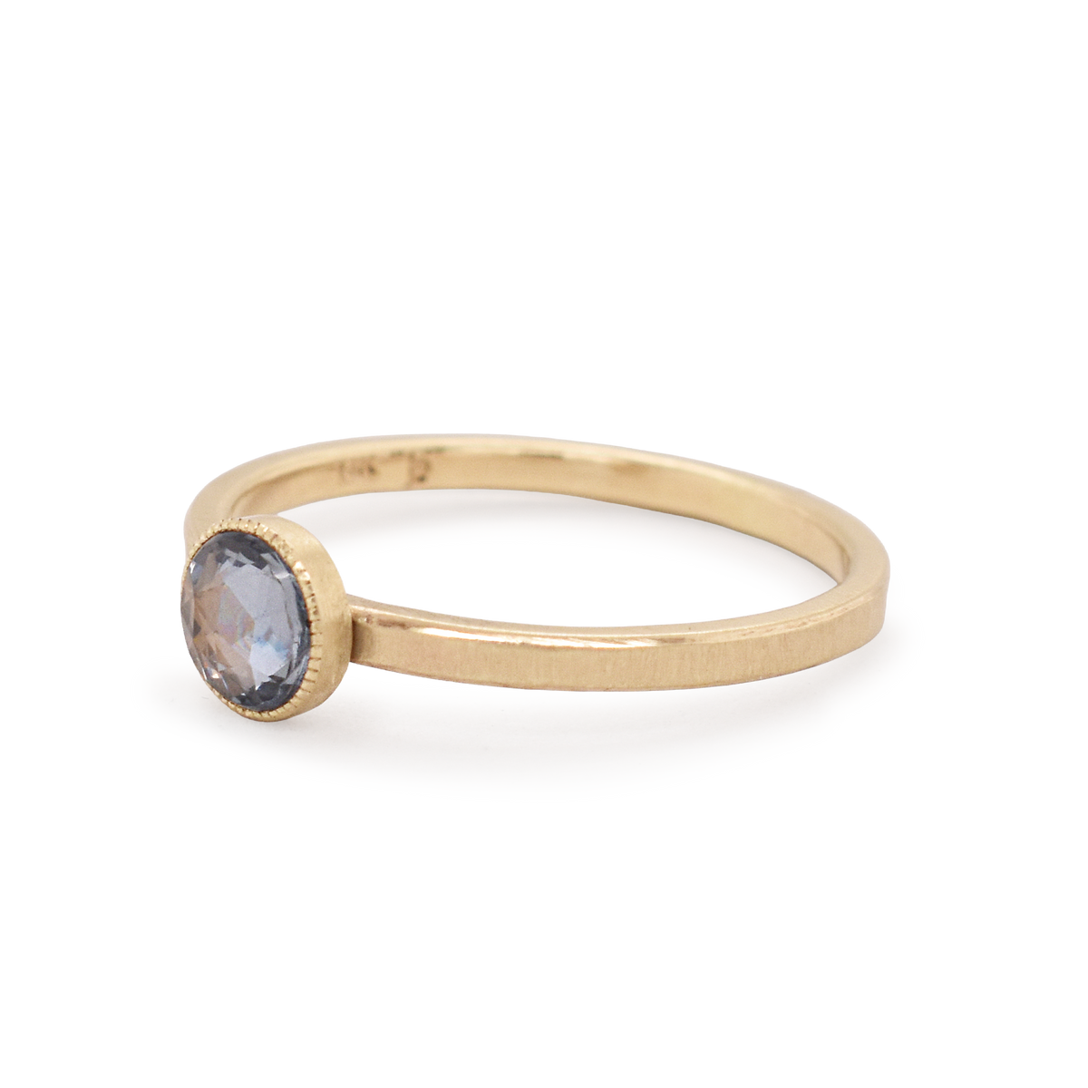 Small Round Sapphire Ring