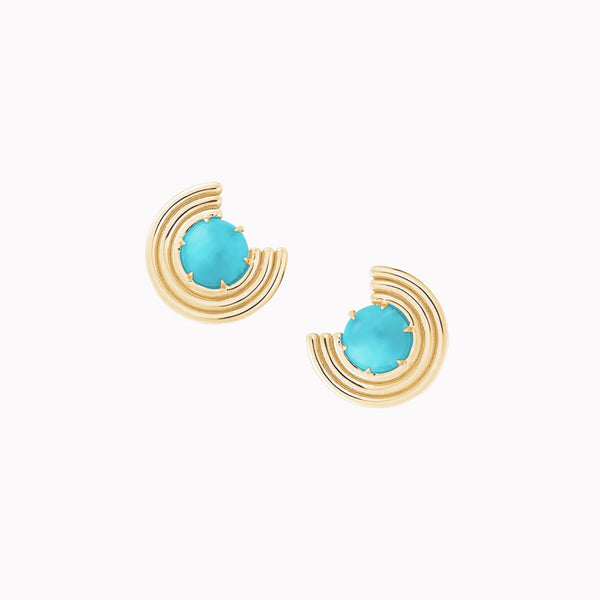Turquoise Grand Revival Studs