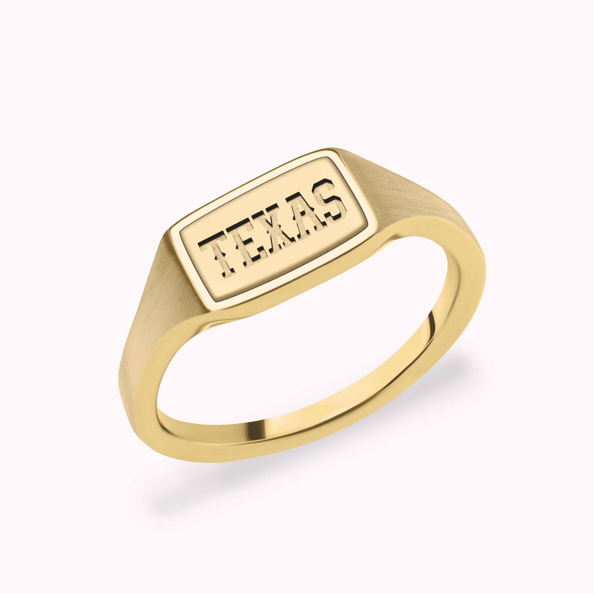 Custom Yellow Gold Class Ring - CONTACT US