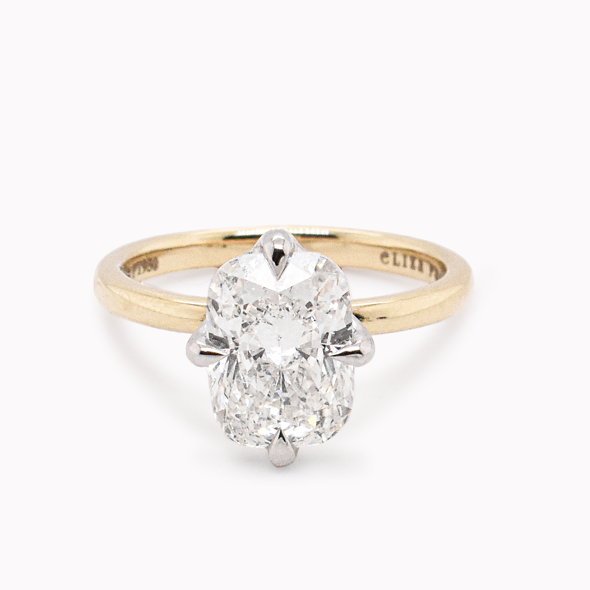 Violet 2.71ct Lab-Grown Cushion-Cut Diamond Engagement Ring
