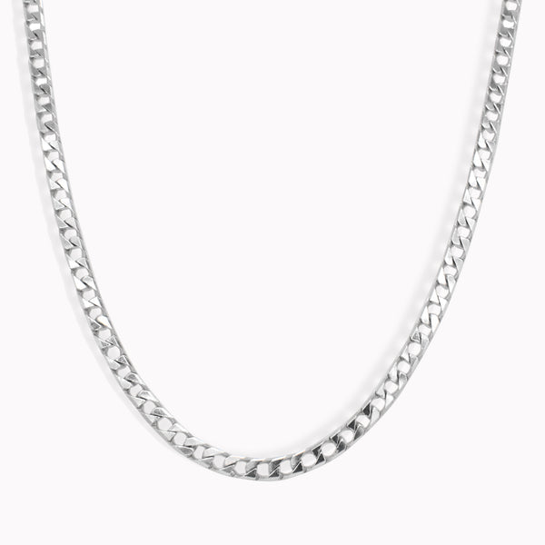Petite Silver Open Curb Chain