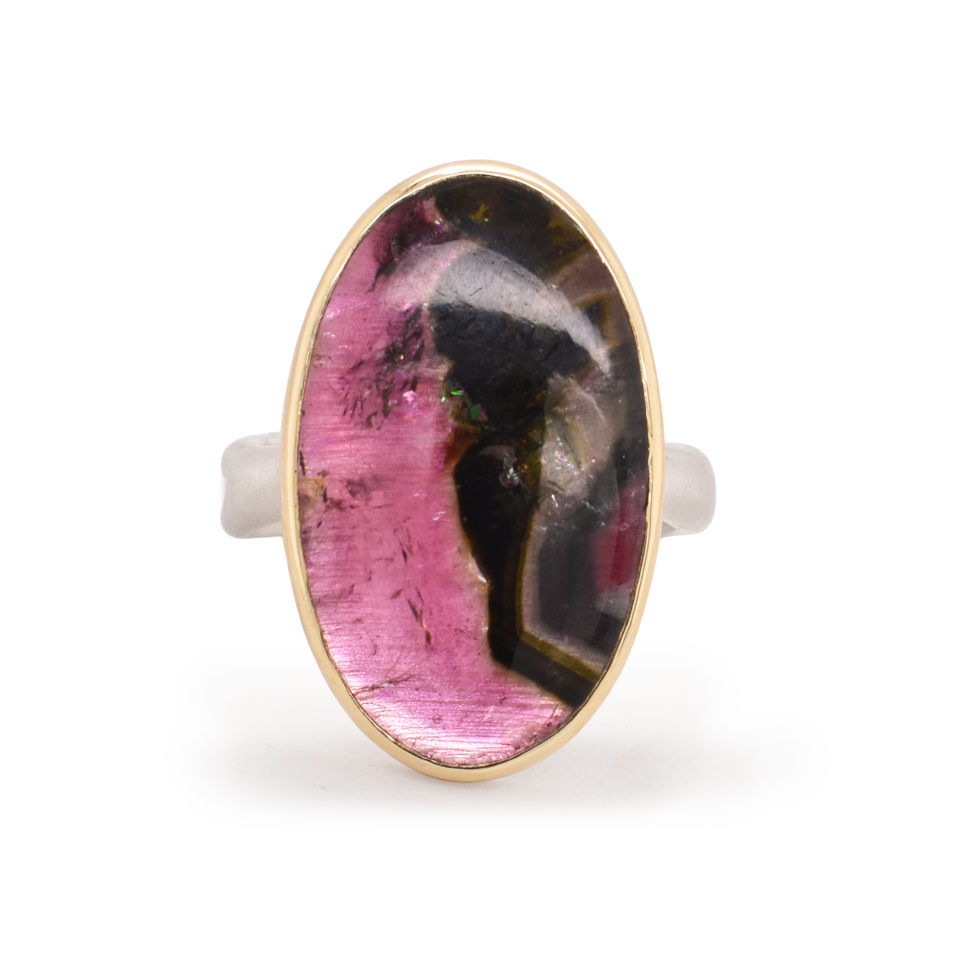 Watermelon Tourmaline Ring