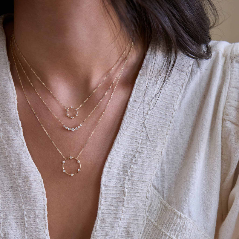 Graduated 7 Diamond Necklace