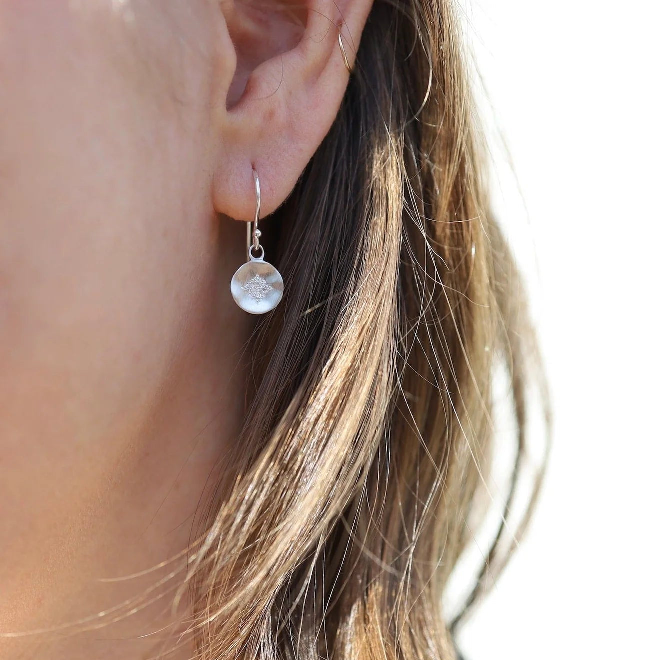 Four Star Wave Dangle Earrings