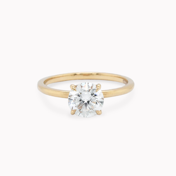 Emma Round Center Stone Engagement Ring