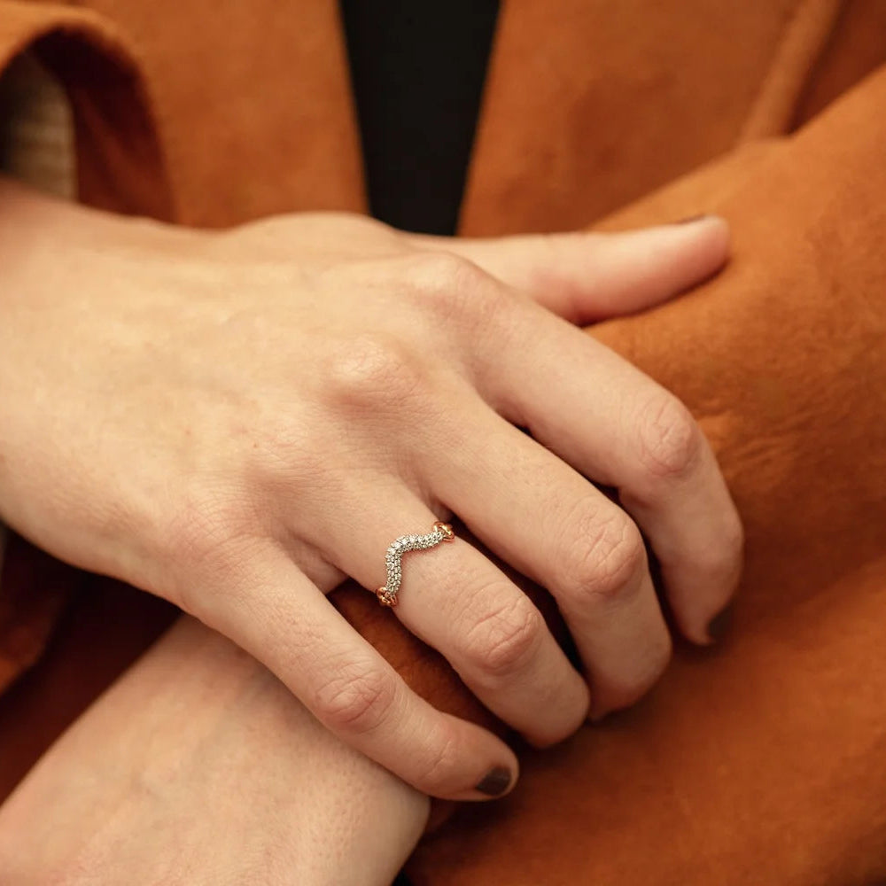 Pavé Horsebit Ring