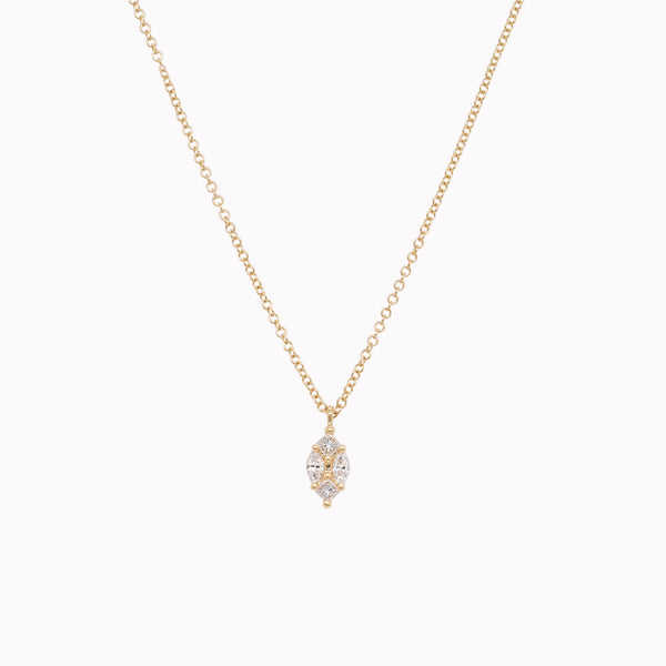 Marquise Illusion Diamond Necklace