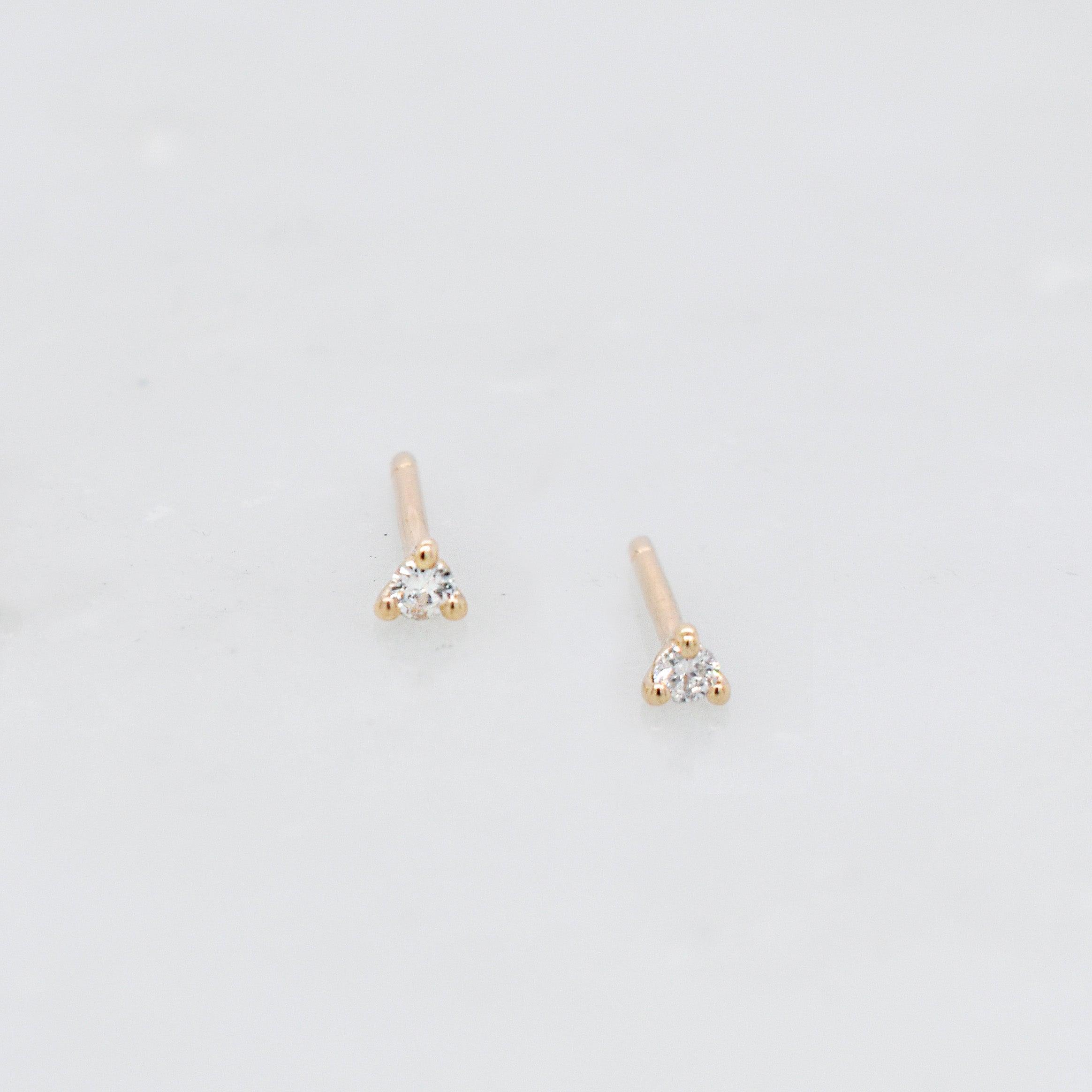 Mini Martini White Diamond Piercing Stud - Eliza Page