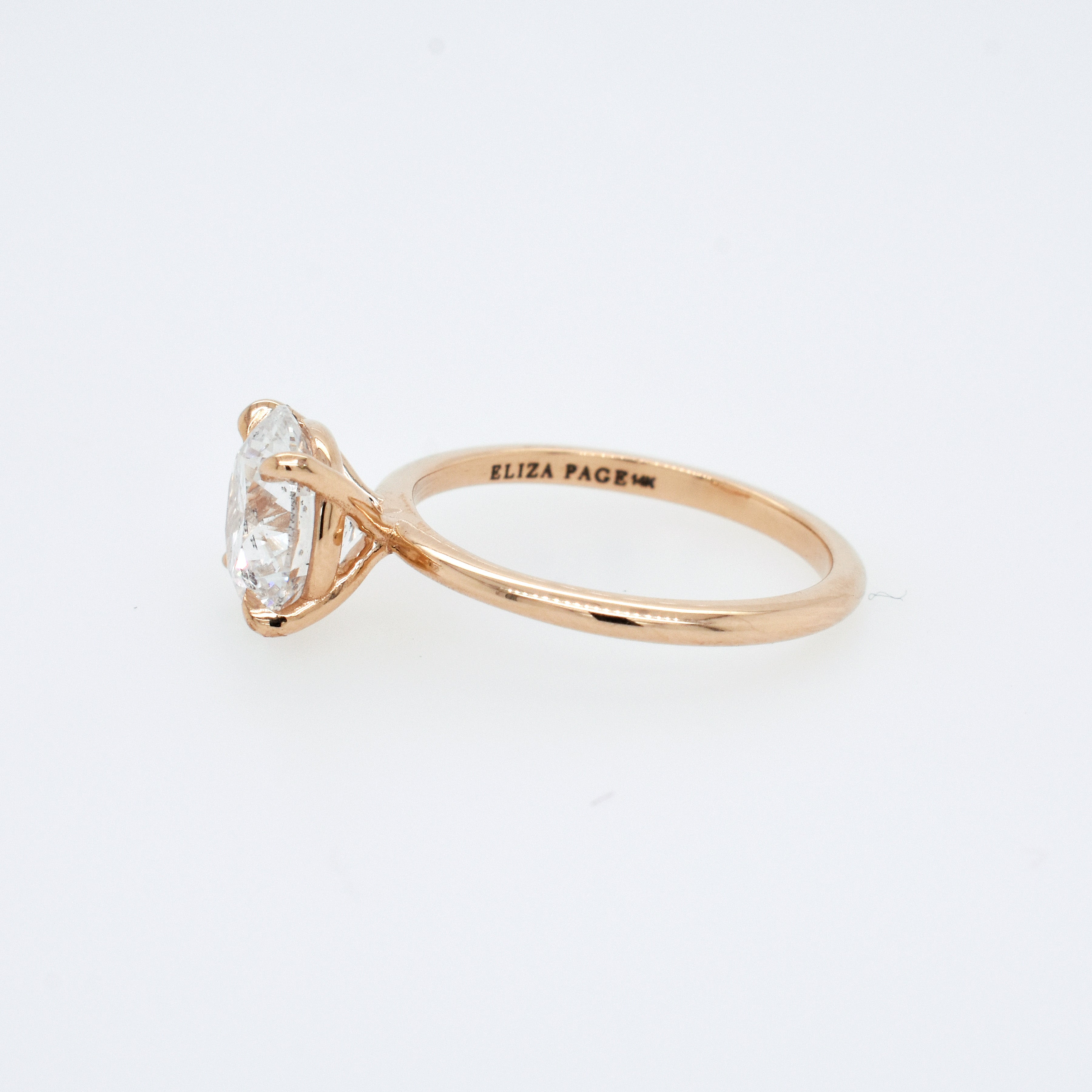 Emma Yellow Gold Engagement Ring Setting - Eliza Page