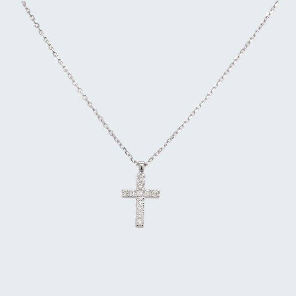 Diamond Cross Necklace - Eliza Page