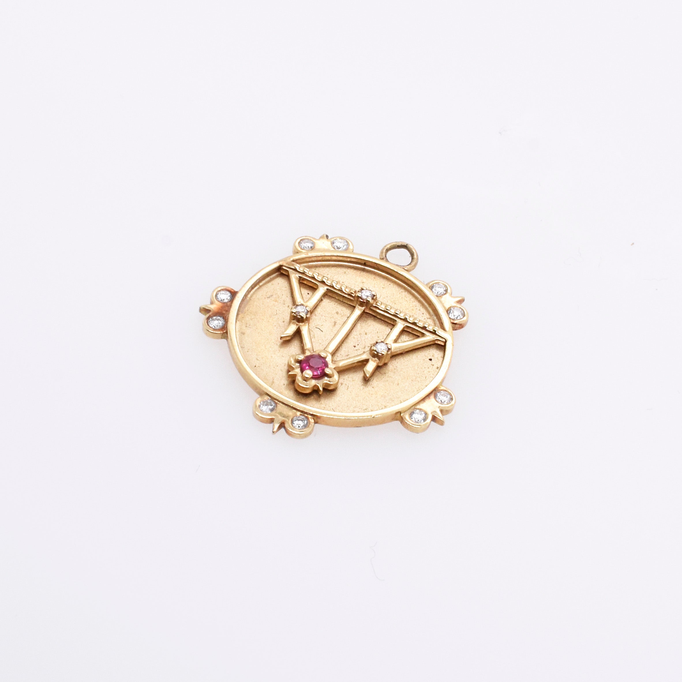 Lace Shield Medallion - 1 Stone or Birthstone - Eliza Page