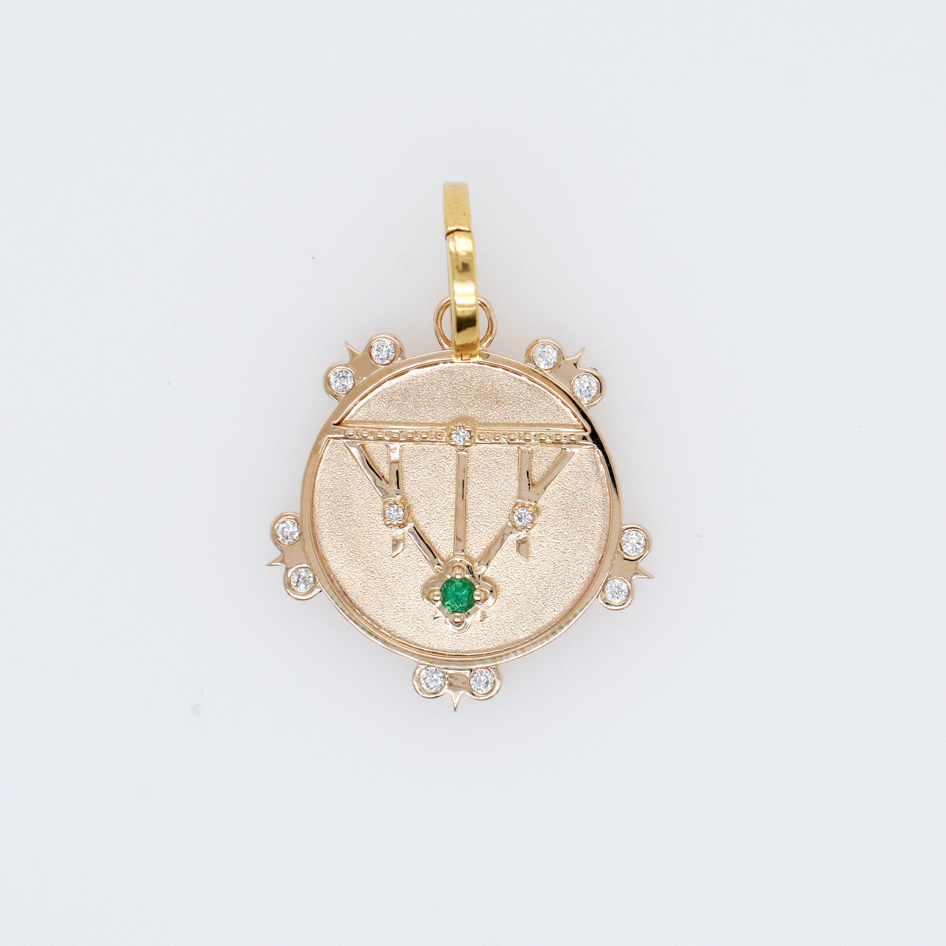 Lace Shield Medallion - 1 Stone or Birthstone - Eliza Page