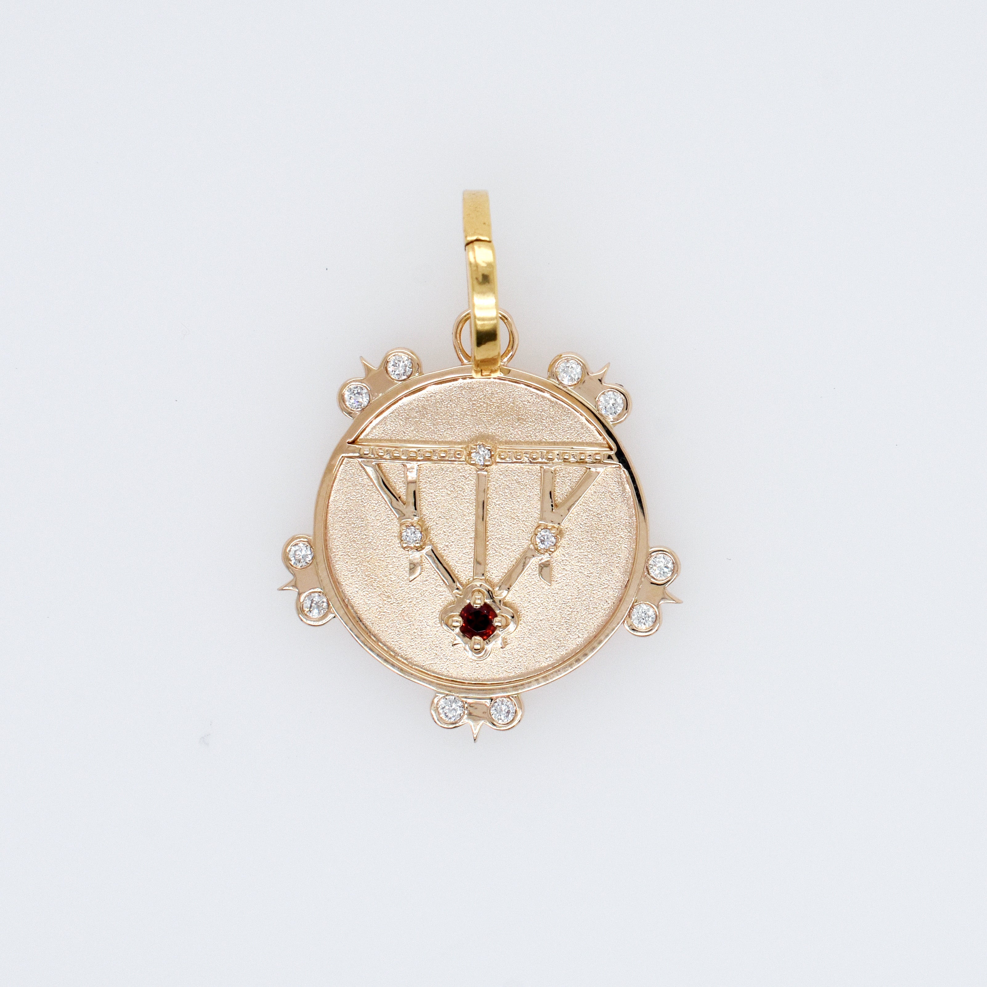 Lace Shield Medallion - 1 Stone or Birthstone - Eliza Page