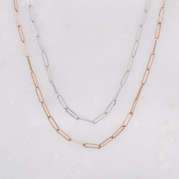 Medium Gold Paperclip Chain - Eliza Page
