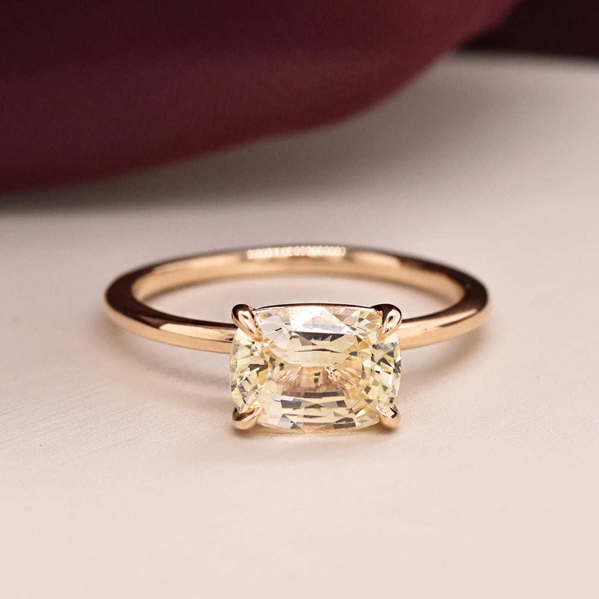 Heirloom Yellow Diamond Stone in EP Emma Engagement Setting