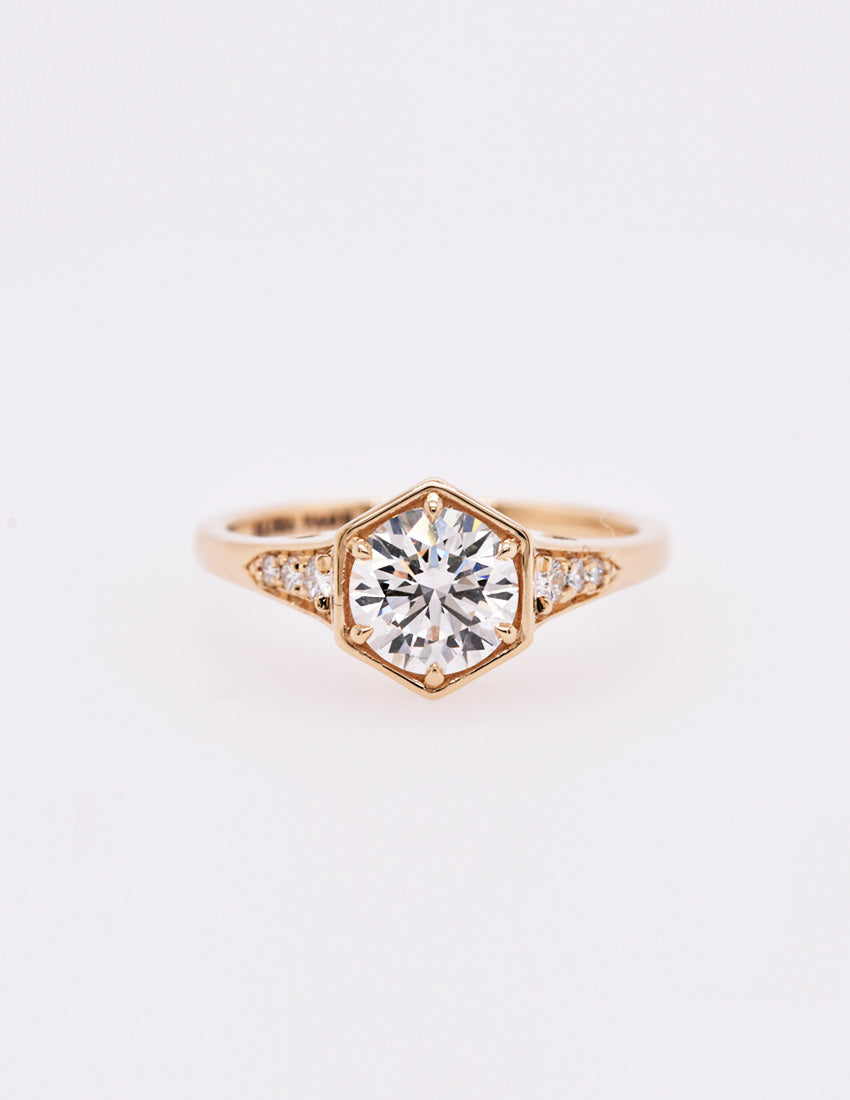 1.53ct Lab-Grown Brilliant Round White Diamond in The Cheri Setting