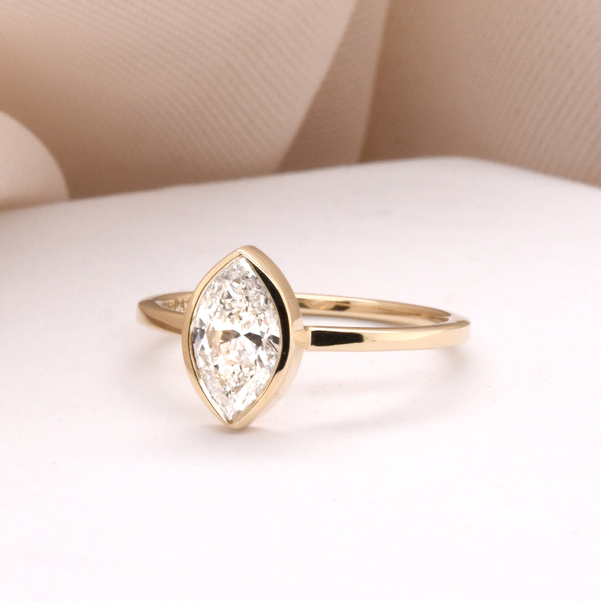 1.01ct Marquise Cut Diamond in EP Jane Setting